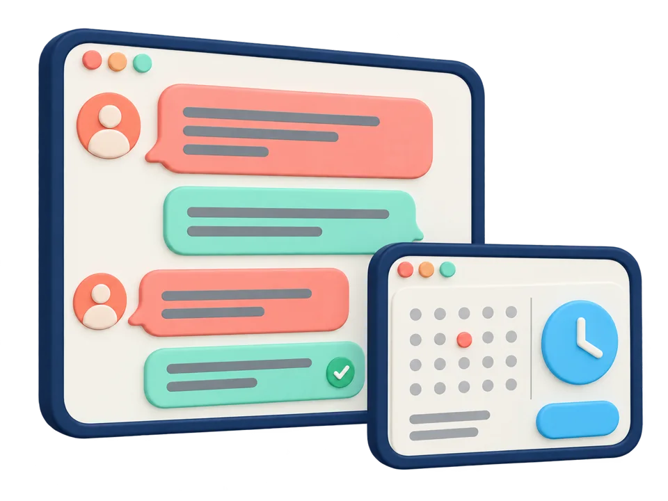Consultation conversation and meeting coordination calendar