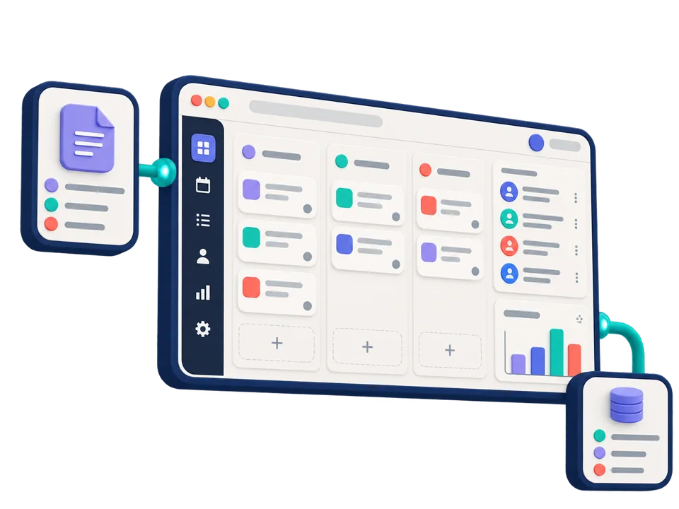 Unified management of processes, customers, and data